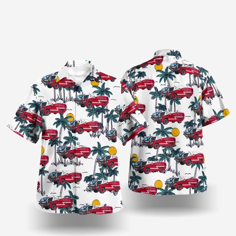 Brevard County, Florida, Space Coast Regional Airport Fire Department Hawaiian Shirt