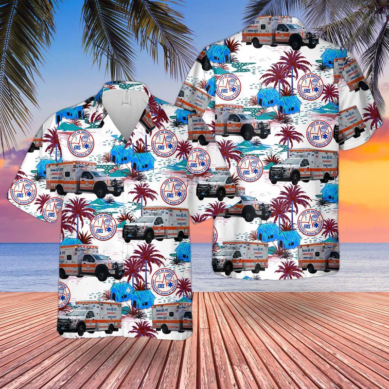 Massachusetts Boston EMS Hawaiian Shirt