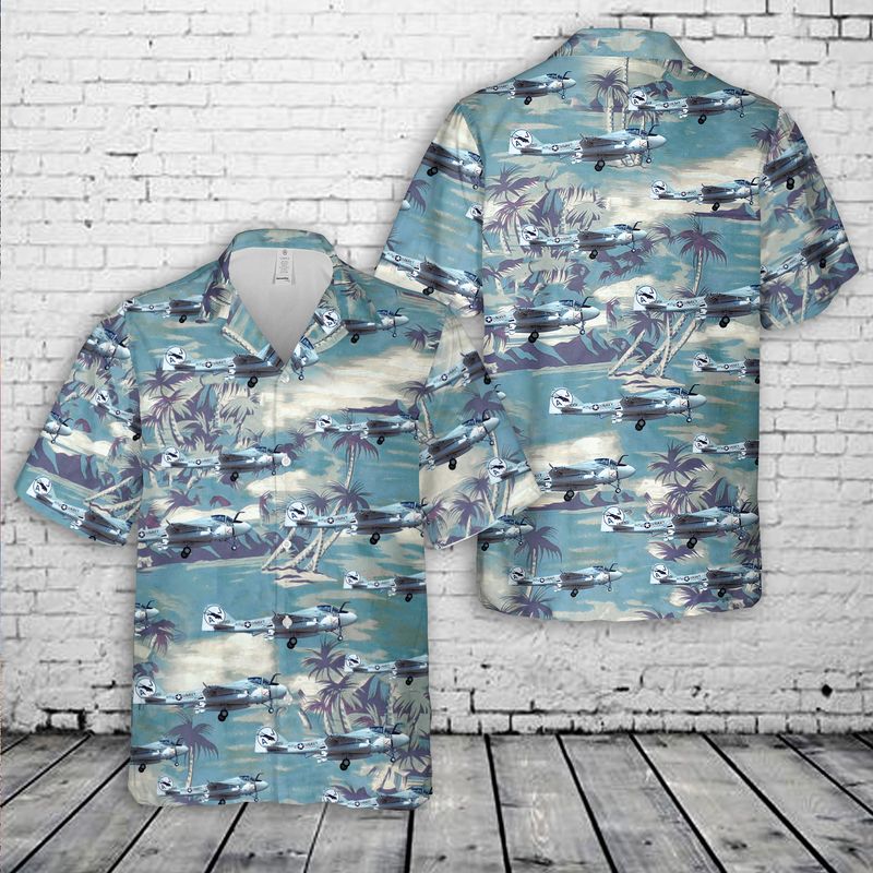 US Navy Grumman KA-6D Intruder Air Refueler. BuNo149951 of VA-35 Black Panther Squadron Hawaiian Shirt