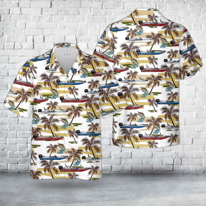 Lund Renegade 1775 Fishing Boats And Bass Fishing Hawaiian Shirt
