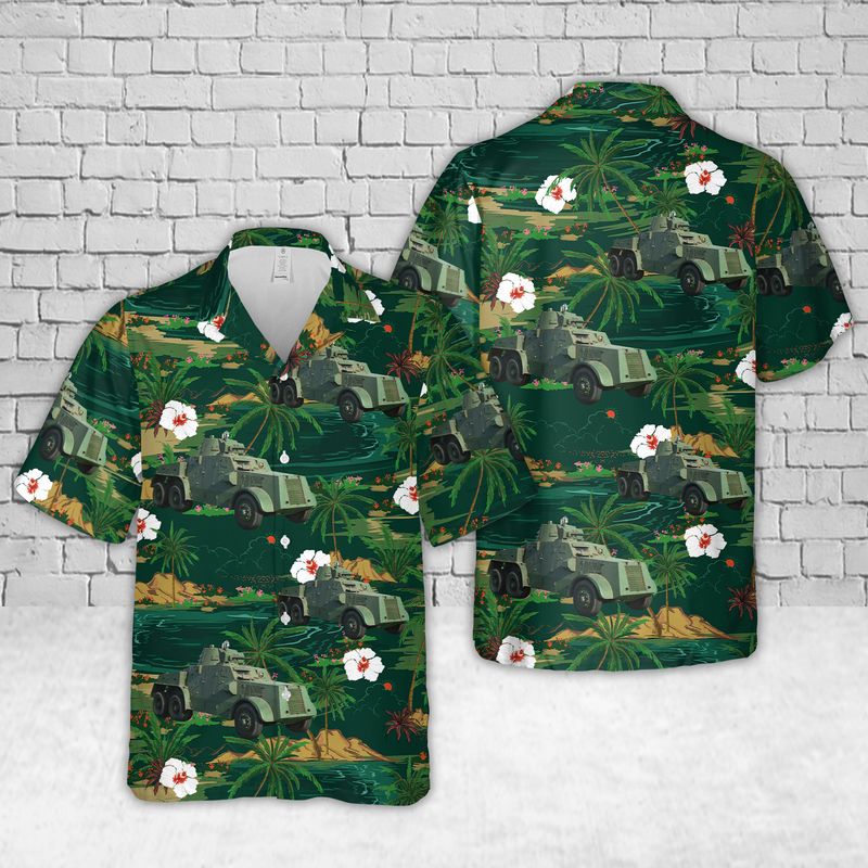 Irish Army Leyland Armoured Car Hawaiian Shirt