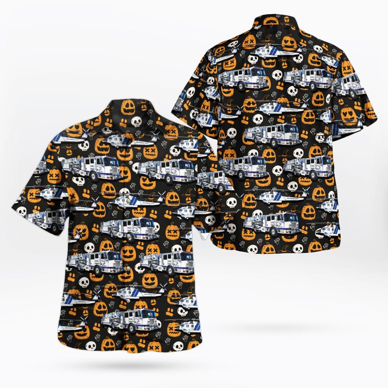 Halloween, Santa Barbara County Fire Department, California Hawaiian Shirt