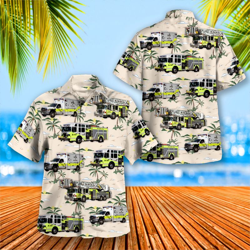 Ingleside, Lake County, Illinois, Fox Lake Fire Department Hawaiian Shirt