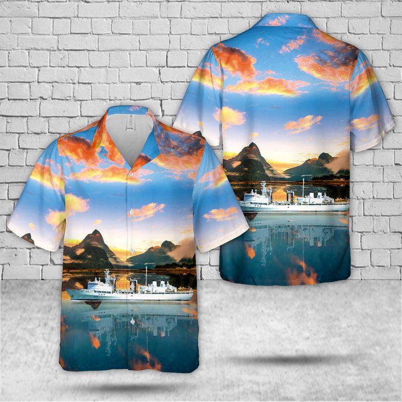 Royal Canadian Navy HMCS Protecteur (AOR 509) Hawaiian Shirt