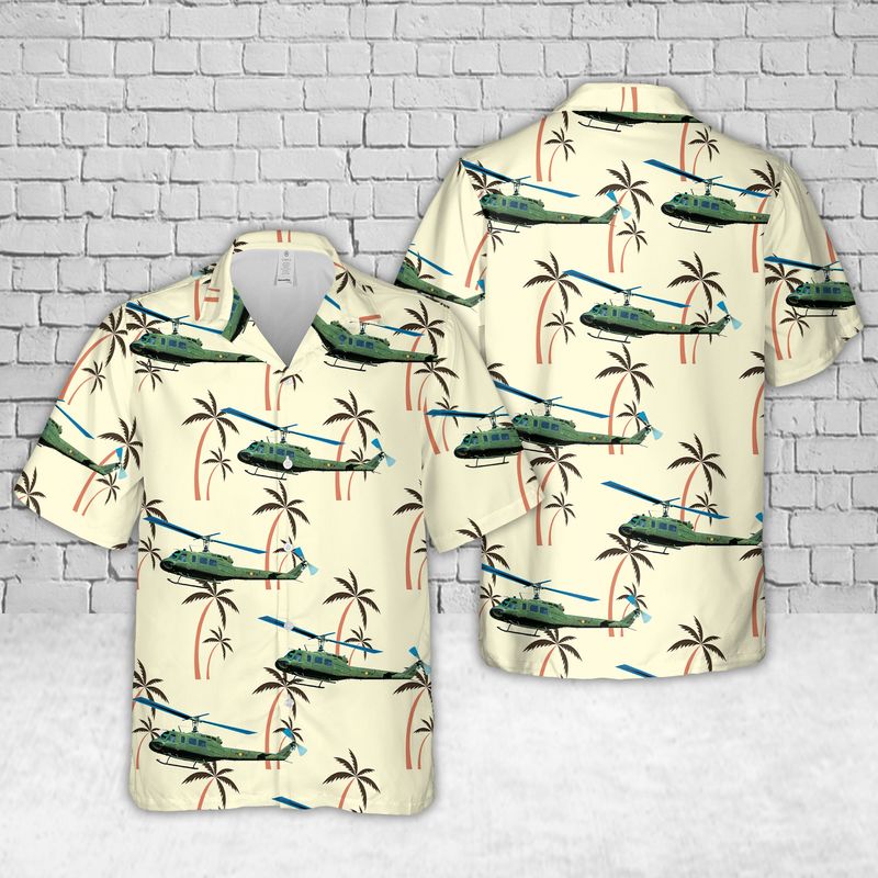 Spanish Army Bell UH-1H Iroquois (HU.10-34 / ET-214) Hawaiian Shirt