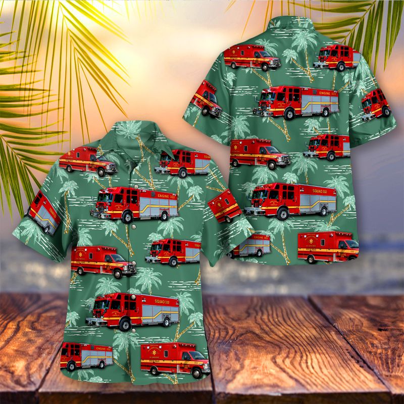 Union Grove Racine County Wisconsin Union Grove Yorkville Fire Department Hawaiian Shirt