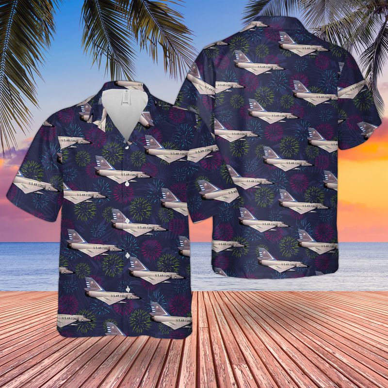 US Air Force Convair F-106 Delta Dart 4th Of July Hawaiian Shirt