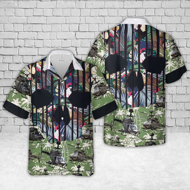 US Army Bell OH-58 Kiowa Hawaiian Shirt