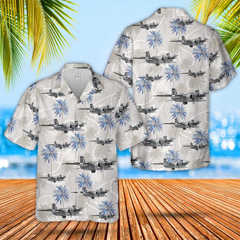 US Navy Grumman S-2A Tracker (BuNo 136658) VS-29 Tromboners Hawaiian Shirt