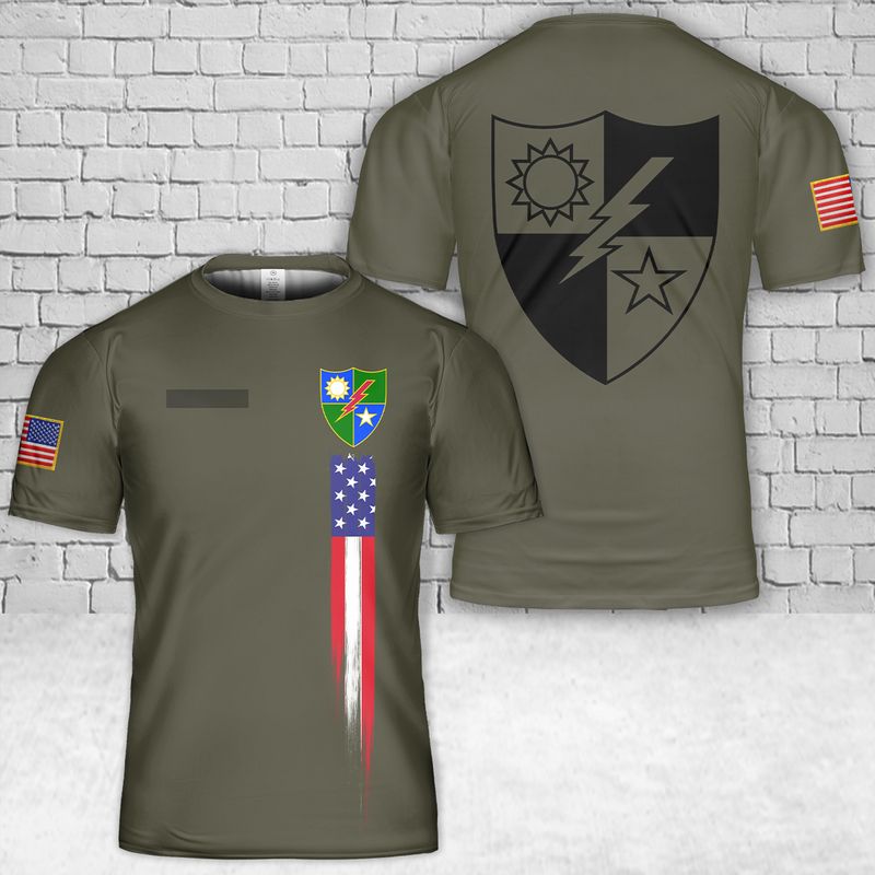 Custom Name US Army 75th Ranger Regiment T-Shirt 3D