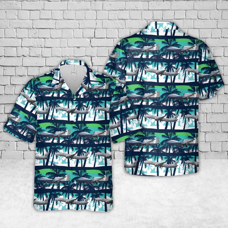 US Navy Northrop Grumman MQ-4C Triton And Boeing P-8A Poseidon Hawaiian Shirt