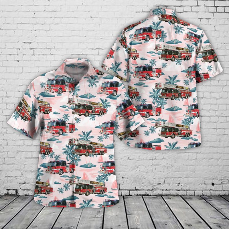 Stafford, Virginia, Company 10 - Widewater Volunteer Fire Department (Potomac Hills station) Hawaiian Shirt