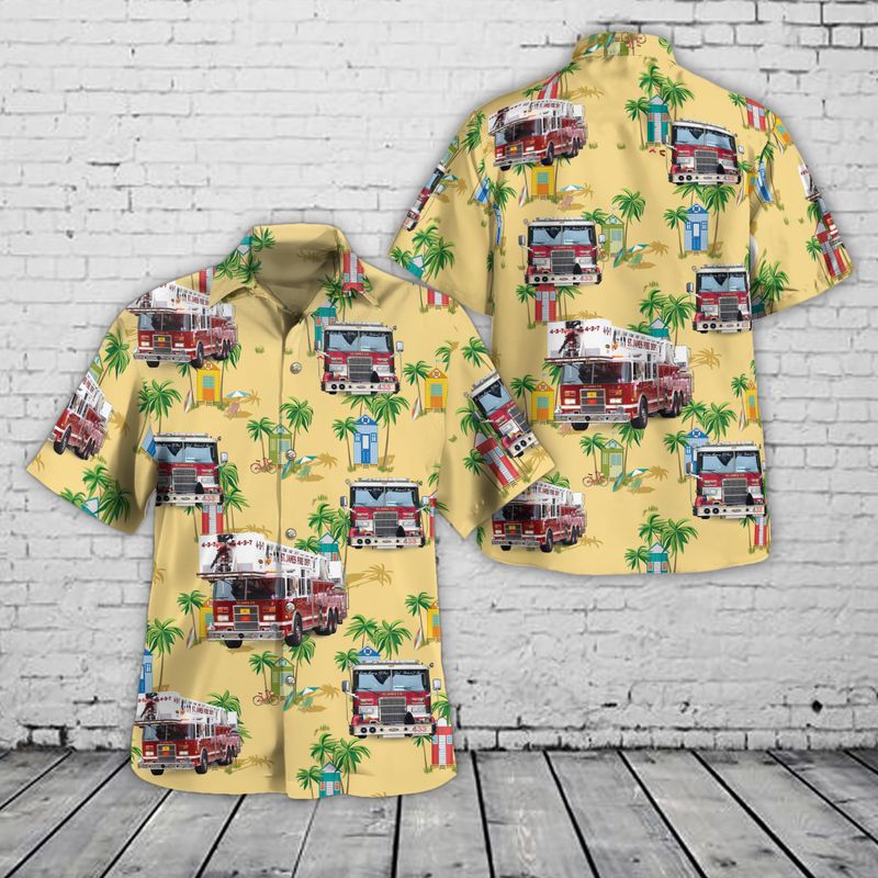 Saint James, New York, St. James Volunteer Fire Department Hawaiian Shirt