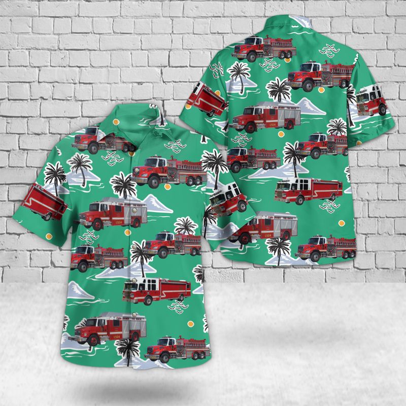 Casa Grande Arizona Casa Grande Fire Department Hazmat Tender And Utility Hawaiian Shirt