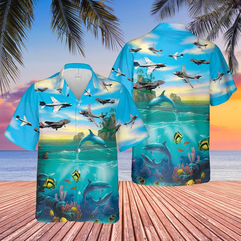 US Navy Northrop Grumman EA-6B Prowler Hawaiian Shirt