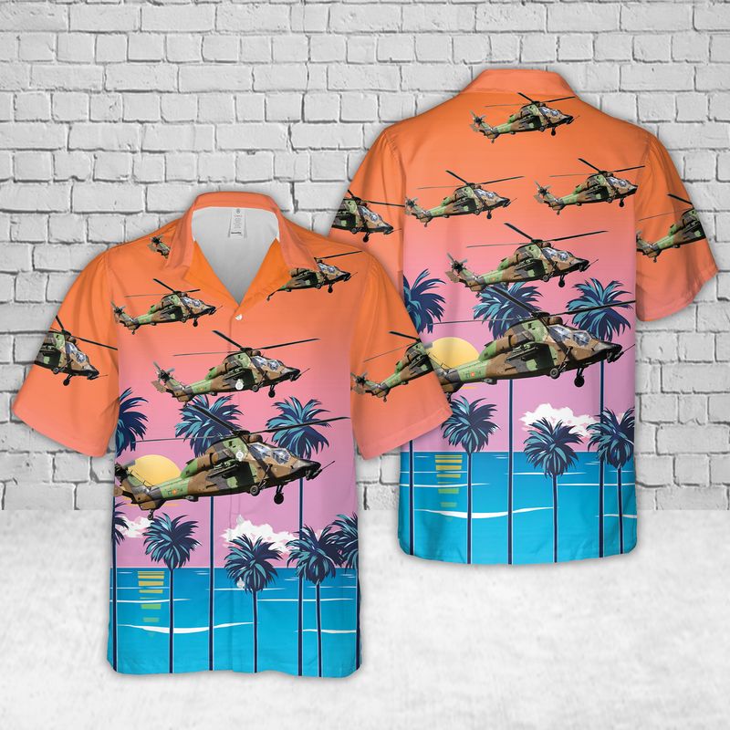 Spanish Army Eurocopter EC 665 Tiger HAD Hawaiian Shirt