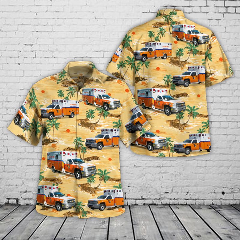 Colonie Albany County New York Colonie EMS Hawaiian Shirt