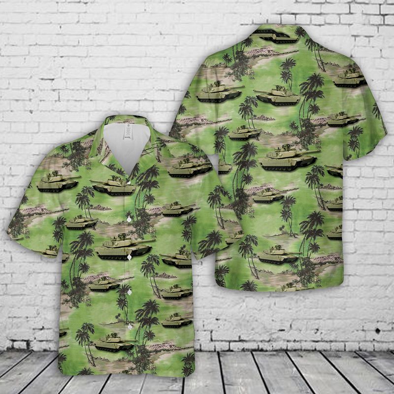 US Army M1 Abrams Hawaiian Shirt