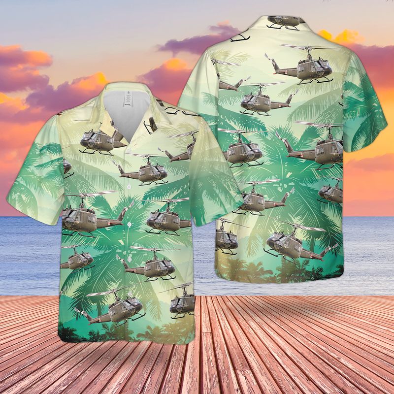 US Army UH-1 Huey Hawaiian Shirt