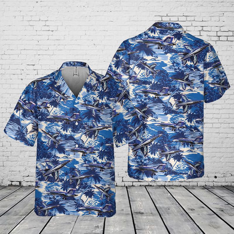 Royal Canadian Air Force RCAF CF-18 Hornet 188776 fighter jet Pocket Hawaiian Shirt