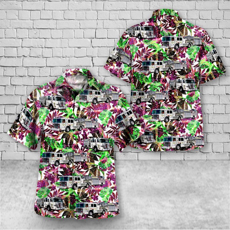 Connecticut, New Haven Fire Department Hawaiian Shirt