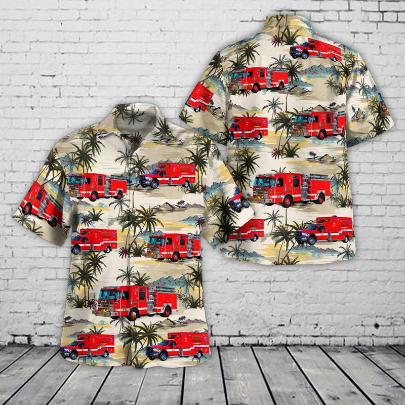 Scituate Fire Department, Scituate, Massachusetts Hawaiian Shirt