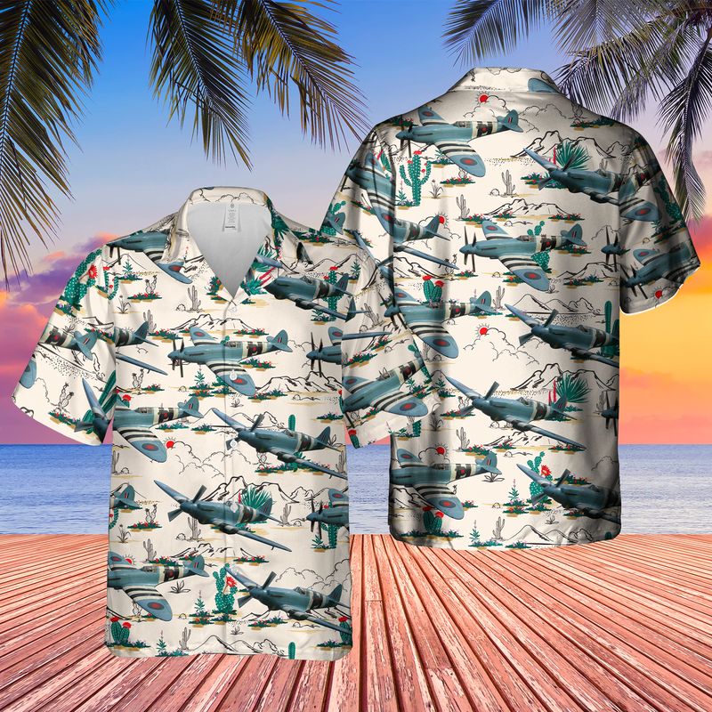 Supermarine 389 Spitfire PR19 Hawaiian Shirt