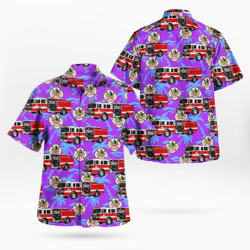 Boise Fire Department Pierce Pumper Hawaiian Shirt