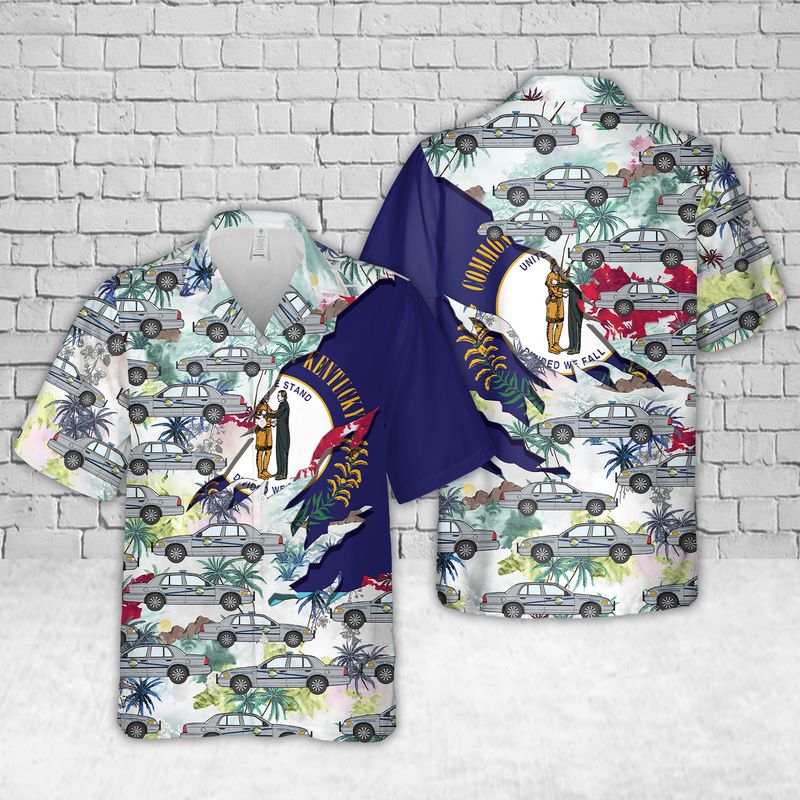 Kentucky State Police Hawaiian Shirt