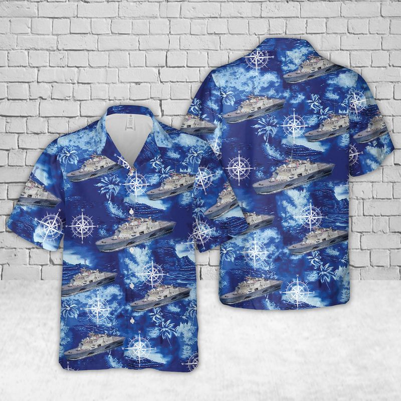 US Navy USS Fort Worth (LCS-3) Hawaiian Shirt