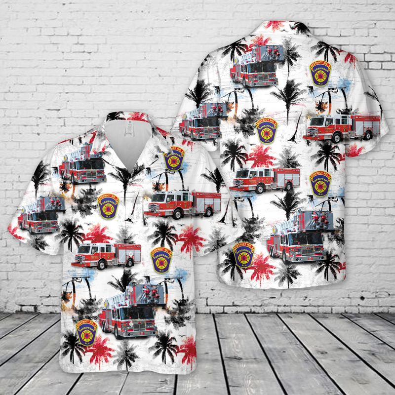 Parsippany New Jersey Fire Department District 6 Hawaiian Shirt