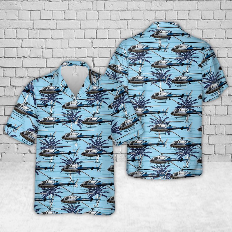 Phoenix Police Helicopter Hawaiian Shirt