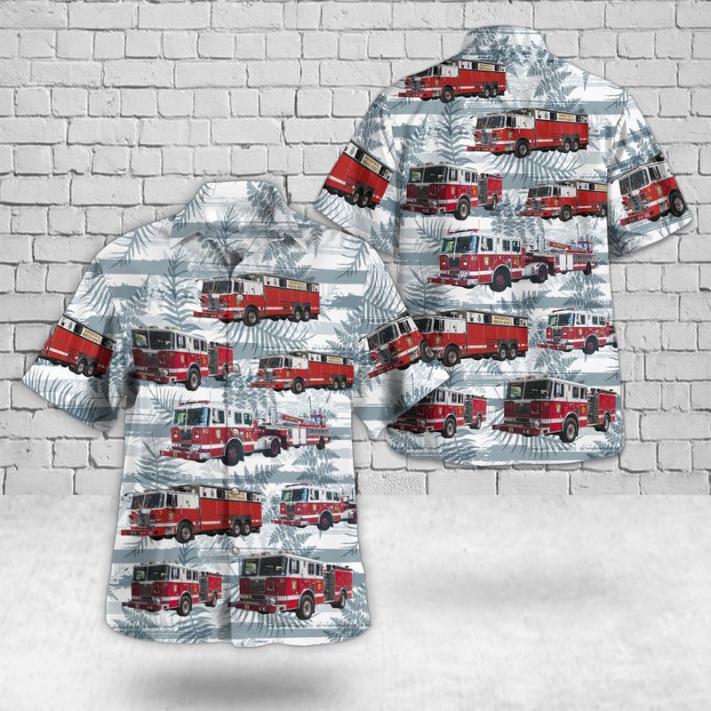 Washington D.C. Fire Department Hawaiian Shirt