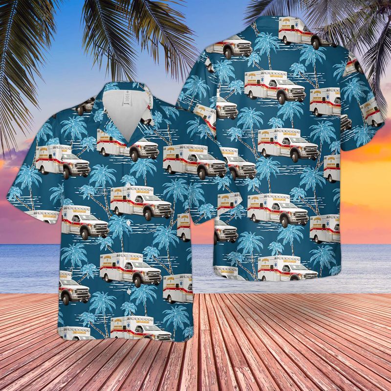 Virginia Westmoreland County EMS Hawaiian Shirt
