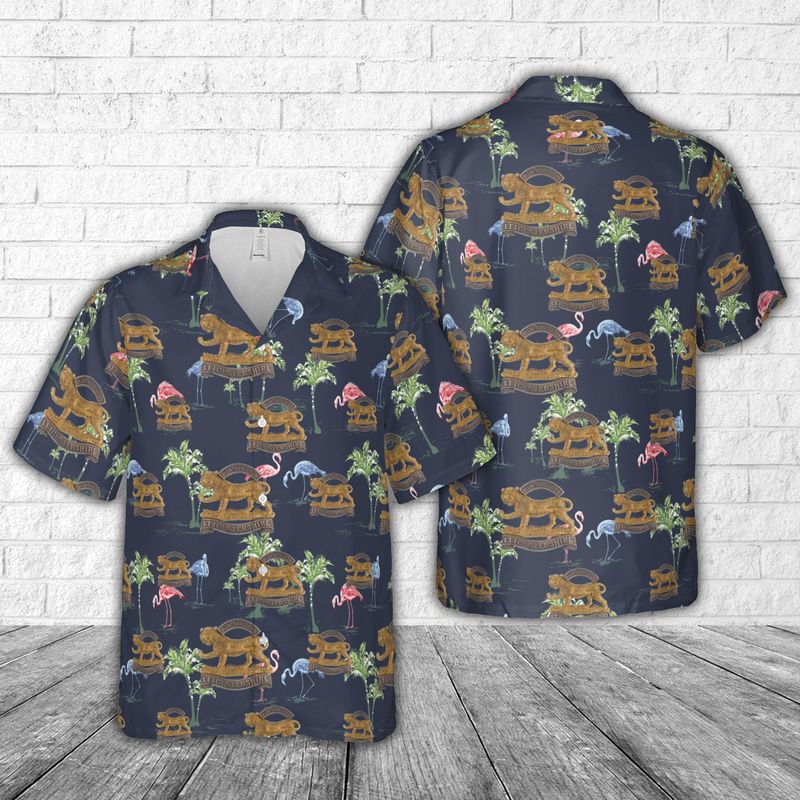 British Army The Royal Leicestershire Regiment Hawaiian Shirt