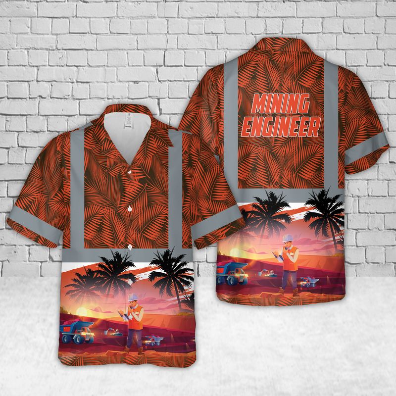 Mining Engineer Tropical Hawaiian Shirt