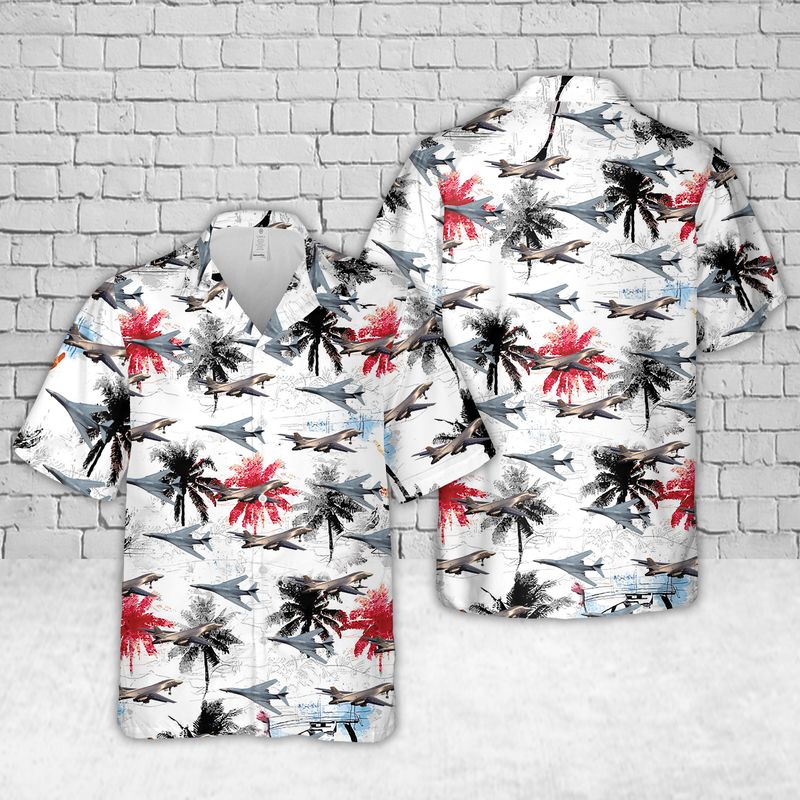 US Air Force Rockwell B-1 Lancer Hawaiian Shirt