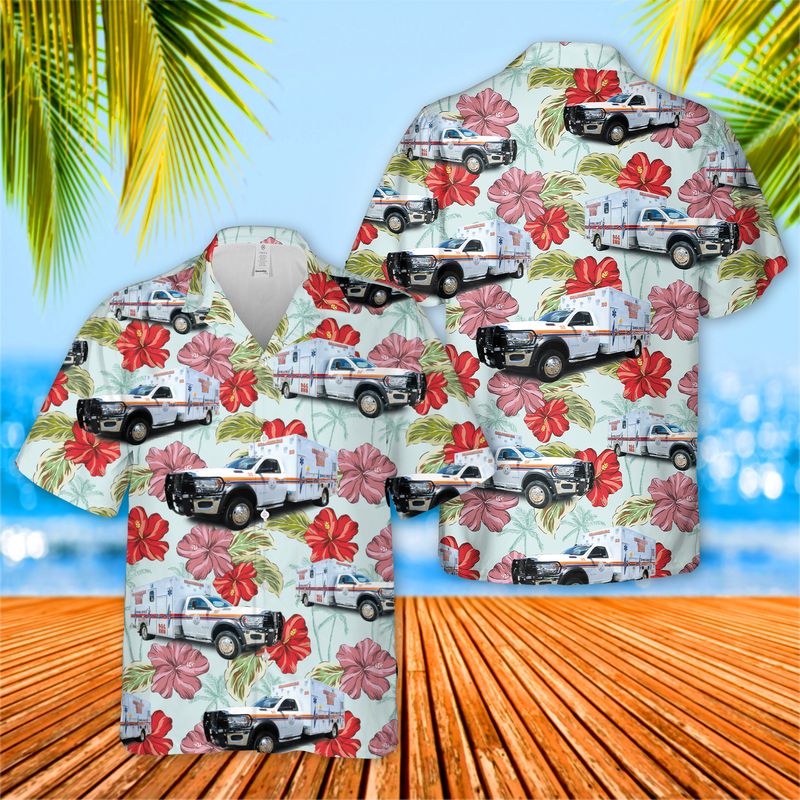 South Carolina Orangeburg County EMS Hawaiian Shirt