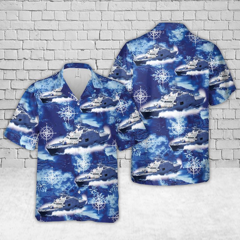 US Navy USS Detroit (LCS-7) Hawaiian Shirt