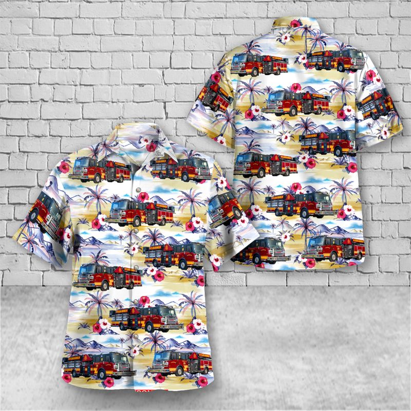 Flossmoor Fire Department Illinois Hawaiian Shirt