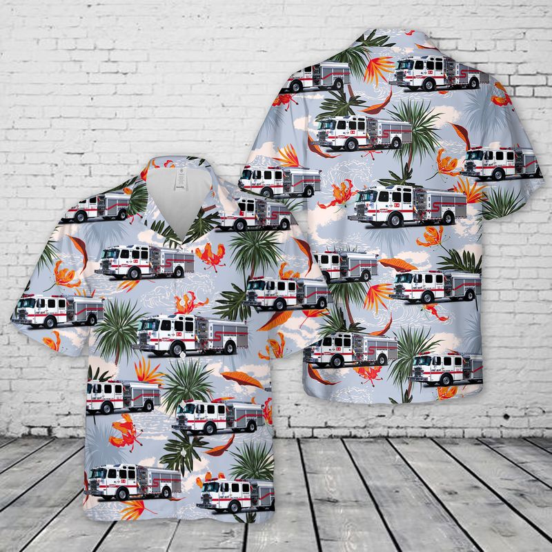 US Lake Havasu City Fire Department Hawaiian Shirt