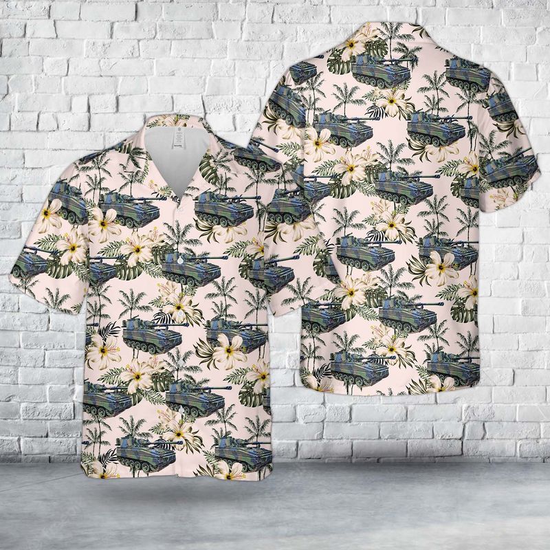 British Army FV433 Abbot 105mm SPG Hawaiian Shirt
