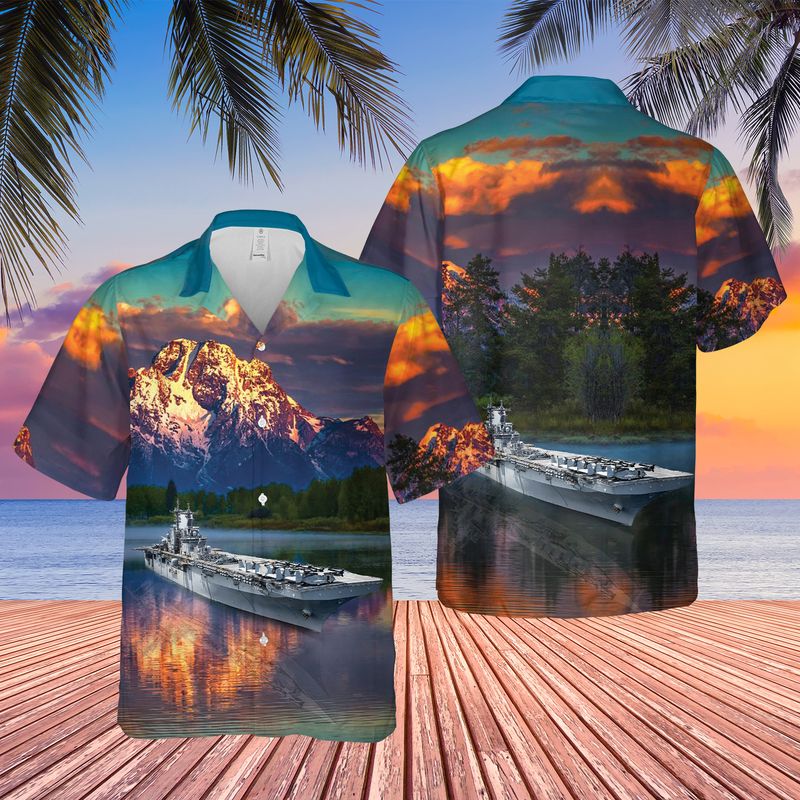 US Navy USS Kearsarge (LHD-3) Hawaiian Shirt