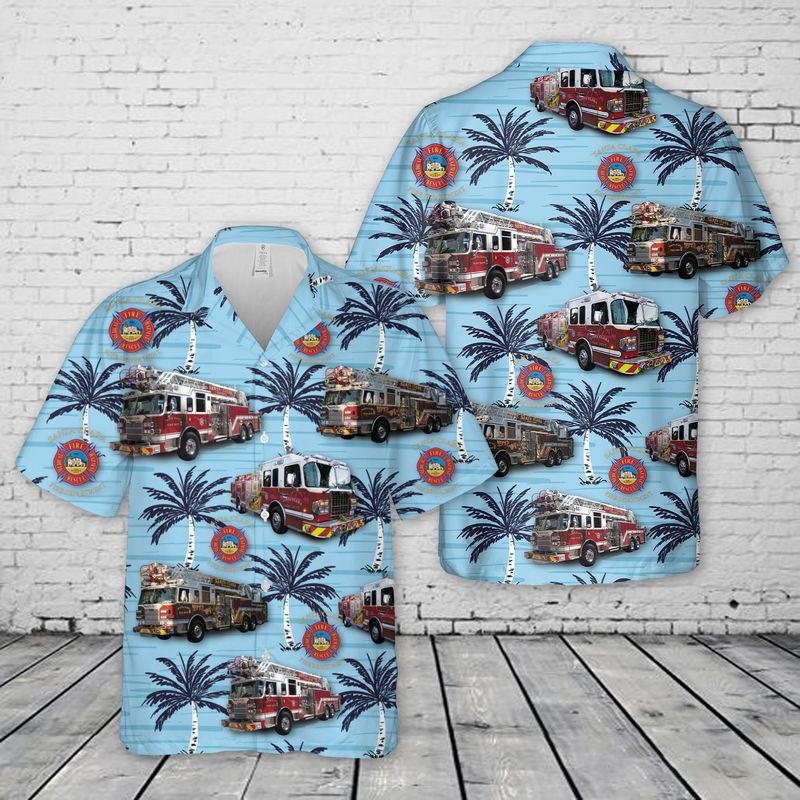 Santa Clara Fire Department Hawaiian Shirt