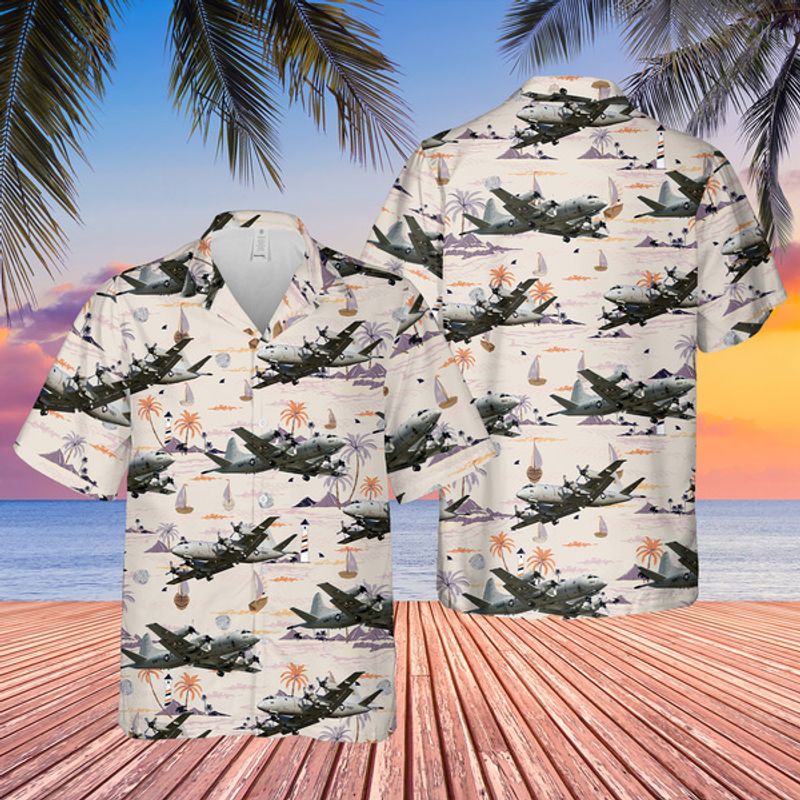 US Navy Lockheed P-3 Orion Hawaiian Shirt