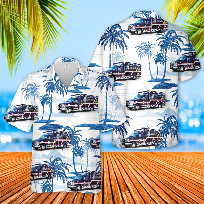 Cole County EMS Hawaiian Shirt