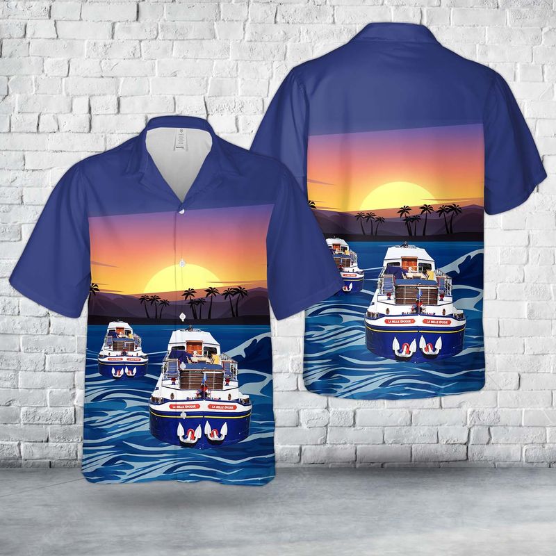 UK European Waterways La Belle Epoque Hawaiian Shirt