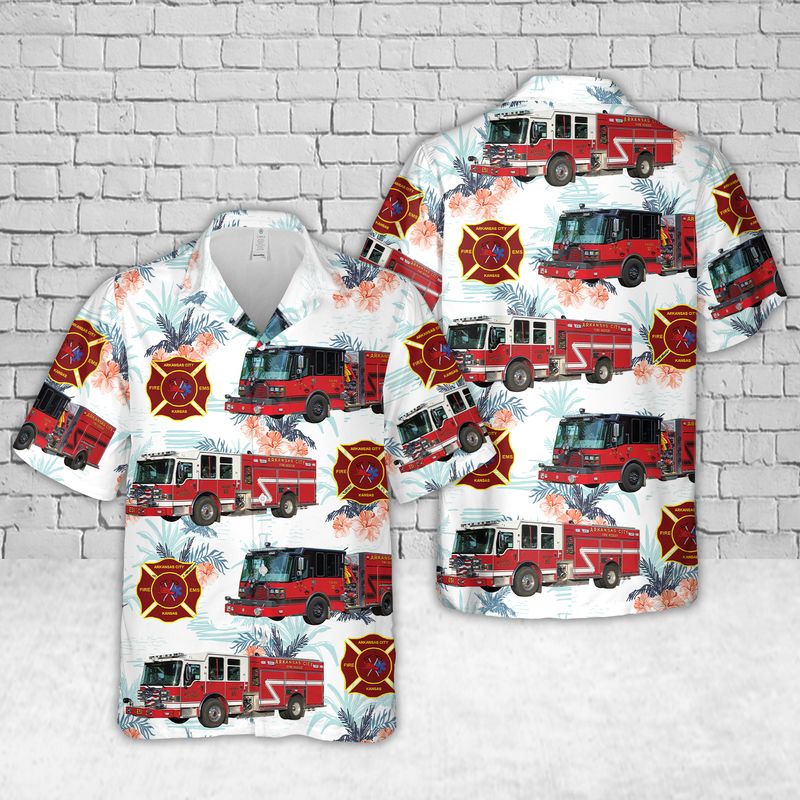 Arkansas City Fire Department Hawaiian Shirt