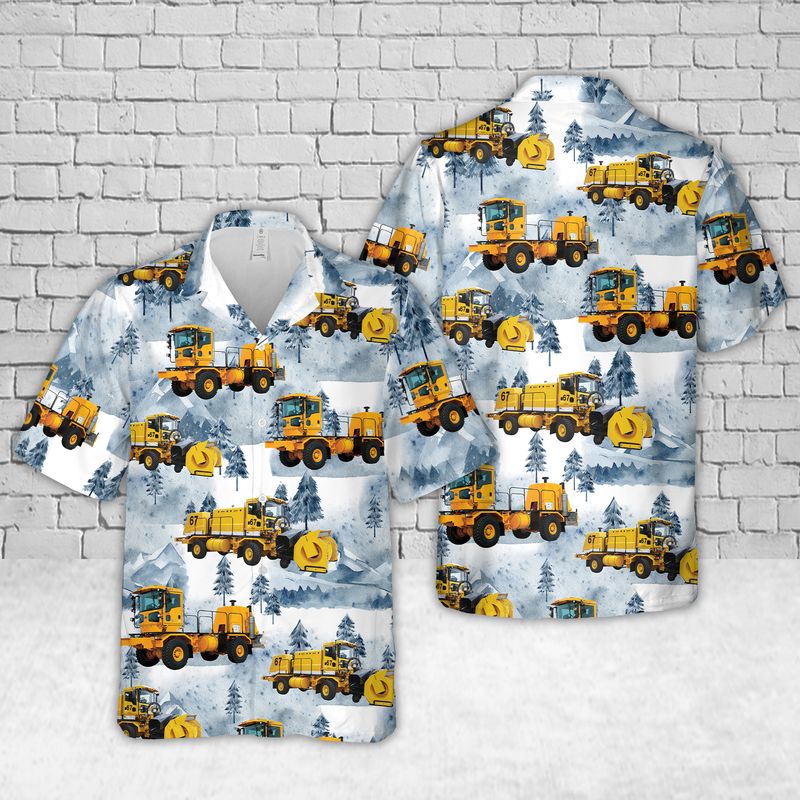 Snow Cleaner Truck H-Series Chassis Hawaiian Shirt