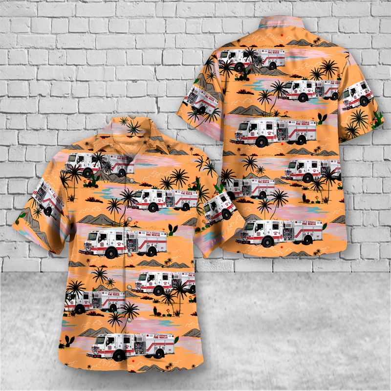 Spartanburg Fire Department Hawaiian Shirt